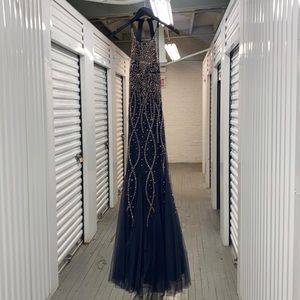 Gray Evening Gown 8 Medium